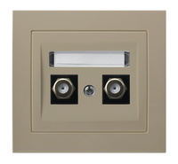 OSPEL KIER GPA-2WF/01 Gniazdo antenowe typu F podwójne