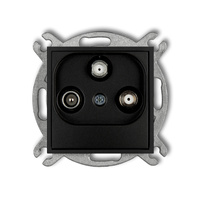 KARLIK ICON 12IGSN  Gniazdo abonenckie 2 wyjścia SAT + TV