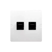 Kontakt-Simon Basic BMF5T.02/11 Gniazdo RJ45 kat.5e + RJ11 Biały