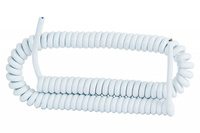 F-ELEKTRO F5.0054  Przewód spiralny 05VVH8-F 4x1 - 5m biały