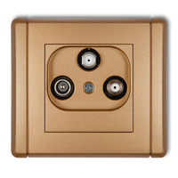 KARLIK FLEXI 8FGSN  Gniazdo abonenckie 2 wyjścia SAT + TV