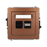 KARLIK DECO 9DCUSB-8 Ładowarka USB podwójna USB C + USB A