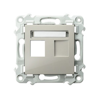 OSPEL SZAFIR GPK-1Z/p/83 Obudowa gniazda pojedynczego Keystone prosta