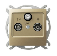 OSPEL IMPRESJA GPA-YSP/m/28 Gniazdo RTV-SAT przelotowe