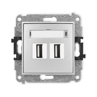 KARLIK MINI 7MGUSB-2 Gniazdo podwójne 2xUSB A-A 2.0