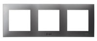 OSPEL SZAFIR RH-3Z/70 Ramka potrójna do łączników IP-44 szary