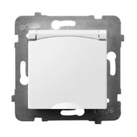 Ospel aria GPH-1US/m/00/w Gniazdo bryzgoszczelne z uziem. schuko IP44 