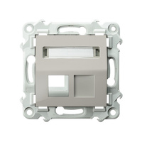 OSPEL SZAFIR GPK-1ZS/p/83 Obudowa gniazda pojedynczego Keystone skośna