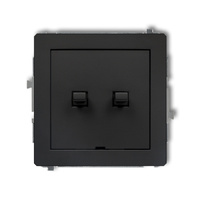 KARLIK DECO 12DWPUS-33.1 Łącznik podwójny schodowego w stylu amerykańskim (dwa klawisze bez piktogramów)