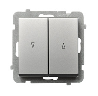 OSPEL SONATA ŁP-7R/m/38 Łącznik żaluzjowy, zwierny srebro