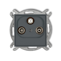 KARLIK MINI 28MGSP  Gniazdo abonenckie RTV-SAT przelotowego 10dB