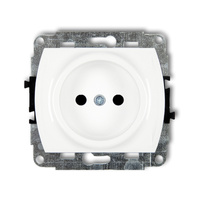 KARLIK TREND GP-1p  Gniazdo pojedyńcze  bez uziemienia 2P (przesłony torów prądowych)