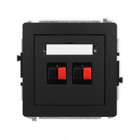 KARLIK DECO 12DGG-2 Gniazdo głośnikowe podwójne