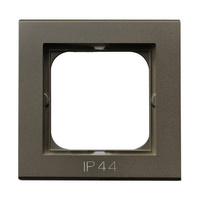 OSPEL SONATA RH-1R/40 Ramka pojedyncza do łączników IP-44 czekoladowy