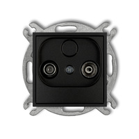 KARLIK ICON 12IG12P  Gniazdo abonenckie RTV przelotowego 12dB