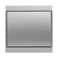 Łącznik p/t jednobiegunowy Luna, 10A, 250V, WP-1L, srebrny