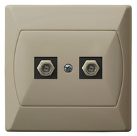 Ospel akcent gpa-2af/01 Gniazdo antenowe typu F podwójne