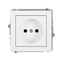 KARLIK DECO 25DGP-1p Gniazdo pojedyńcze bez uziemienia 2P (przesłony torów prądowych)