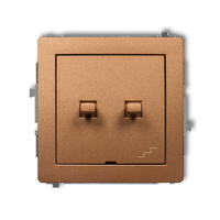 KARLIK DECO 8DWPUS-10.2 Łącznik jednobiegunowy ze schodowym (osobne zasilanie) w stylu amerykańskim