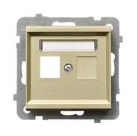 OSPEL SONATA GPK-2R/p/39 Obudowa gniazda podwójnego Keystone prosta