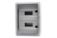 F-ELEKTRO F1.0141 Szafa MP 250x350x150IP65 drzwi przeźroczyste 2 rzęd 18mod