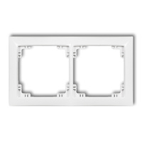 KARLIK DECO 25DRSO-2 Ramka uniwersalna podwójna z tworzywa DECO Soft