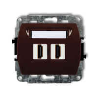 KARLIK TREND 4HDMI-2  Gniazdo podwójne HDMI 2.0