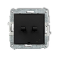 KARLIK MINI 12MWPUS-10.1 Łącznik jednobiegunowy  ze schodowym (wspólne zasilanie) w  stylu amerykańskim