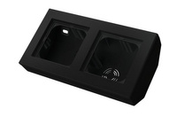 OSPEL SONATA PNP-2RN/33 Puszka narożna podwójna, wyposażona w ramkę