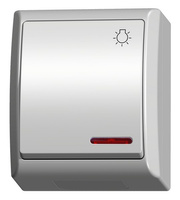 Ospel fala ŁNH-5HS/00 Łącznik zwierny "światło" z podświetleniem biały