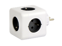 Rozgałęźnik CUBE  5 gniazd 16A/3680W Schuko AURA line
