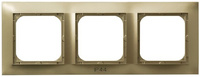 OSPEL IMPRESJA RH-3Y/28 Ramka potrójna do łączników IP-44 złoto