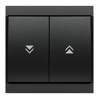 Łącznik roletowy p/t Luna, 10A, 250V, WP-10L, czarny