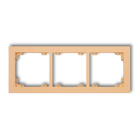 KARLIK DECO 45DR-3 Ramka uniwersalna potrójna z tworzywa DECO Pastel Matt