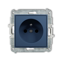 KARLIK ICON 64IGP-1zp Mechanizm gniazda pojedynczego z uziemieniem 2P+Z (przesłony torów prądowych)