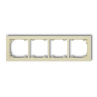 KARLIK DECO 44DR-4 Ramka uniwersalna podczwórna z tworzywa DECO Pastel Matt