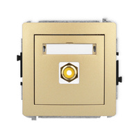 KARLIK DECO 29DGRCA-1 Gniazdo pojedyńcze RCA (typu cinch - żółty