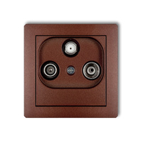 KARLIK DECO 9DGM Gniazdo abonenckie RTV-SAT końcowego multimedialnego (Internet)