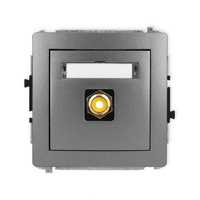 KARLIK DECO 11DGRCA-1 Gniazdo pojedyńcze RCA (typu cinch - żółty