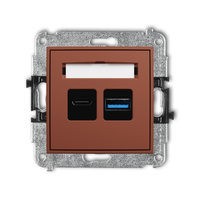 KARLIK ICON 63ICUSB-8 Mechanizm ładowarki USB podwójnej USB C + USB A, 20W max.
