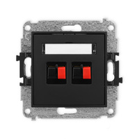KARLIK ICON 12IGG-2  Gniazdo głośnikowe podwójne