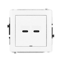 KARLIK DECO 25DGUSBBO-8 Gniazdo podwójne 2xUSB C-C