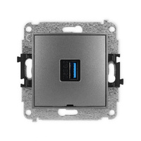 KARLIK ICON 11IGUSBBO-5 Mechamizm gniazda pojedynczego USB A-A 3.0
