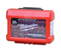 Millwaukee zestaw bitów shockwave w kasecie 32szt