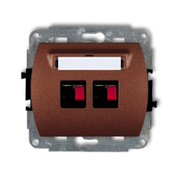 KARLIK TREND 9GG-2 Gniazdo głośnikowe podwójne