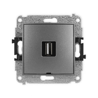 KARLIK ICON 11IGUSBBO-1  Gniazdo pojedyńcze  USB A-A 2.0