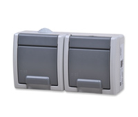 ELEKTRO-PLAST Nasielsk 1242-10 GNT AQUANT 2x2P+Z szare IP55