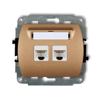 KARLIK TREND 8GK-4  Gniazdo komputerowe podwójne 2xRJ45