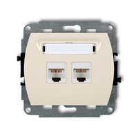 KARLIK TREND 1GK-6  Gniazdo komputerowe podwójne 2xRJ45