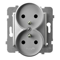 Ospel aria GP-2URZ/m/18 Gniazdo podwójne z uziemieniem moduł bez ramki